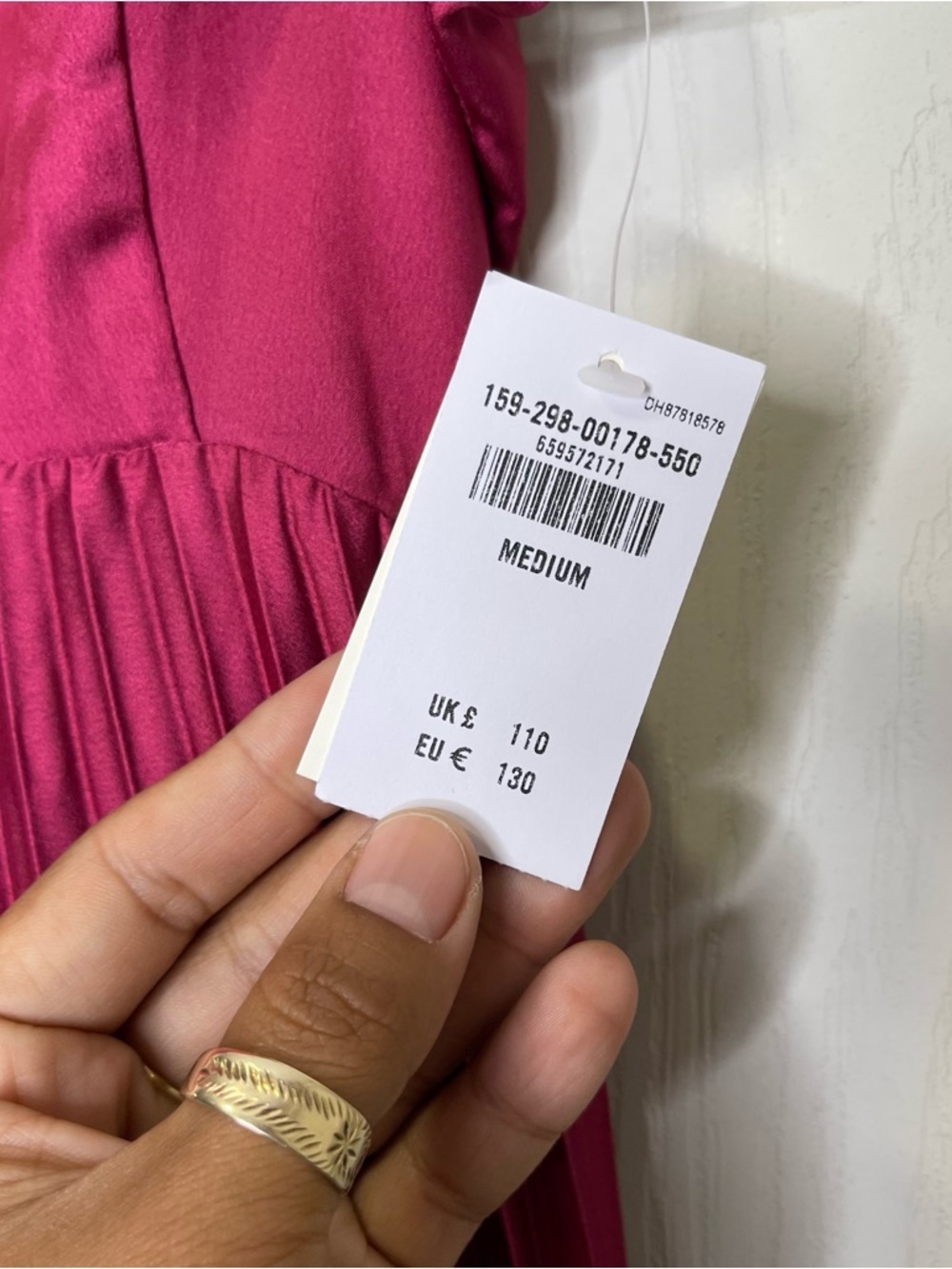 Abercrombie Giselle Clasp-Back Pleated Midi Dress - Picture 4 of 9